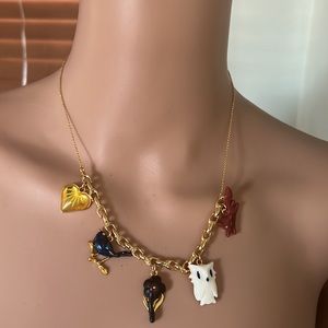 COACH CHARM CHAIN LINK PAVE & ENAMEL LINKS NWT‎ NECKLACE